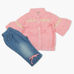 Girls Pant Suit - Pink, Girls Suits, Chase Value, Chase Value