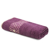 Bath Towel Greek Border - Purple, Home & Lifestyle, Bath Towels, Chase Value, Chase Value