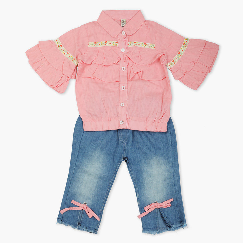 Girls Pant Suit - Pink, Girls Suits, Chase Value, Chase Value