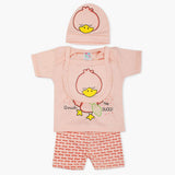 Newborn Boys Half Sleeves Suit - Peach, Newborn Boys Sets & Suits, Chase Value, Chase Value