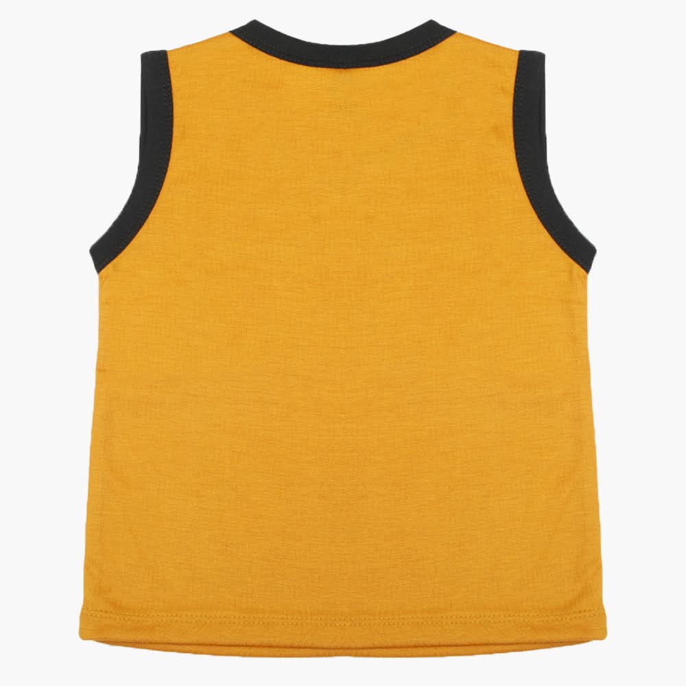 Boys Sando T-Shirt - Mustard, Boys T-Shirts, Chase Value, Chase Value