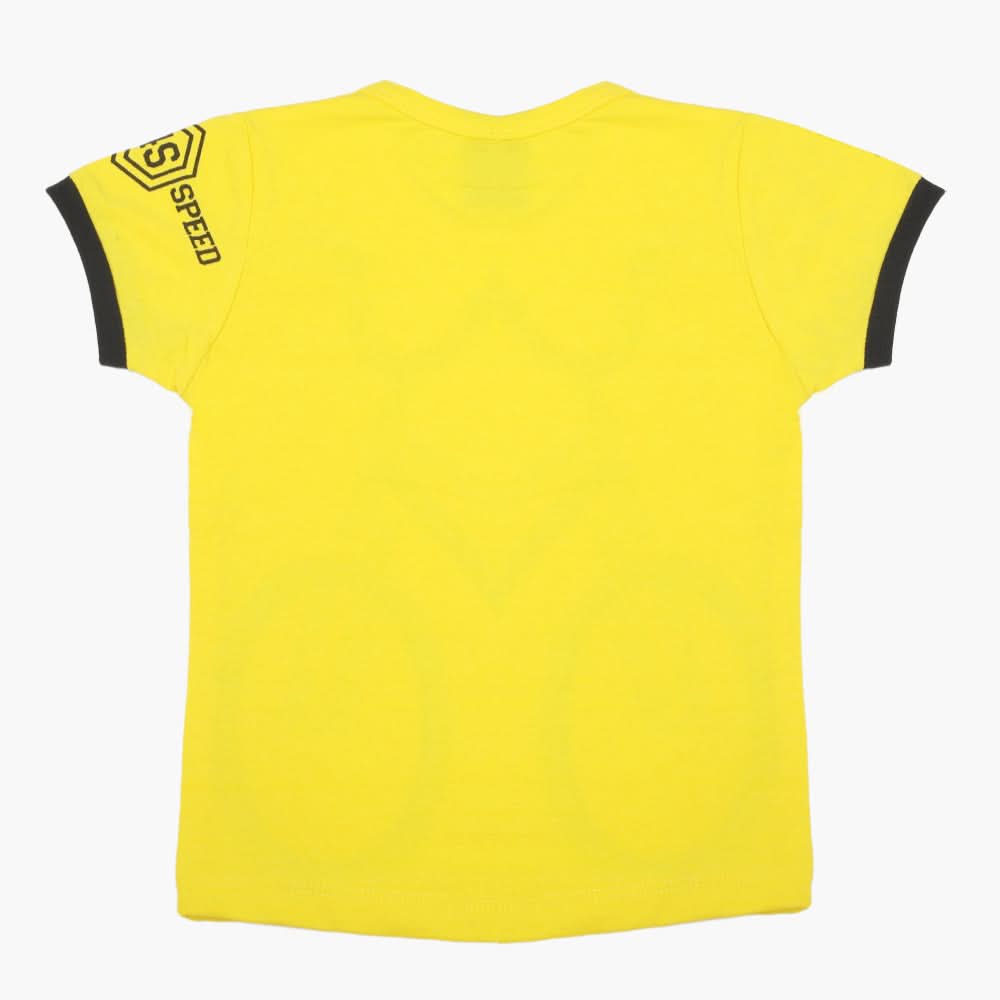 Boys Half Sleeves T-Shirt - Yellow, Boys T-Shirts, Chase Value, Chase Value