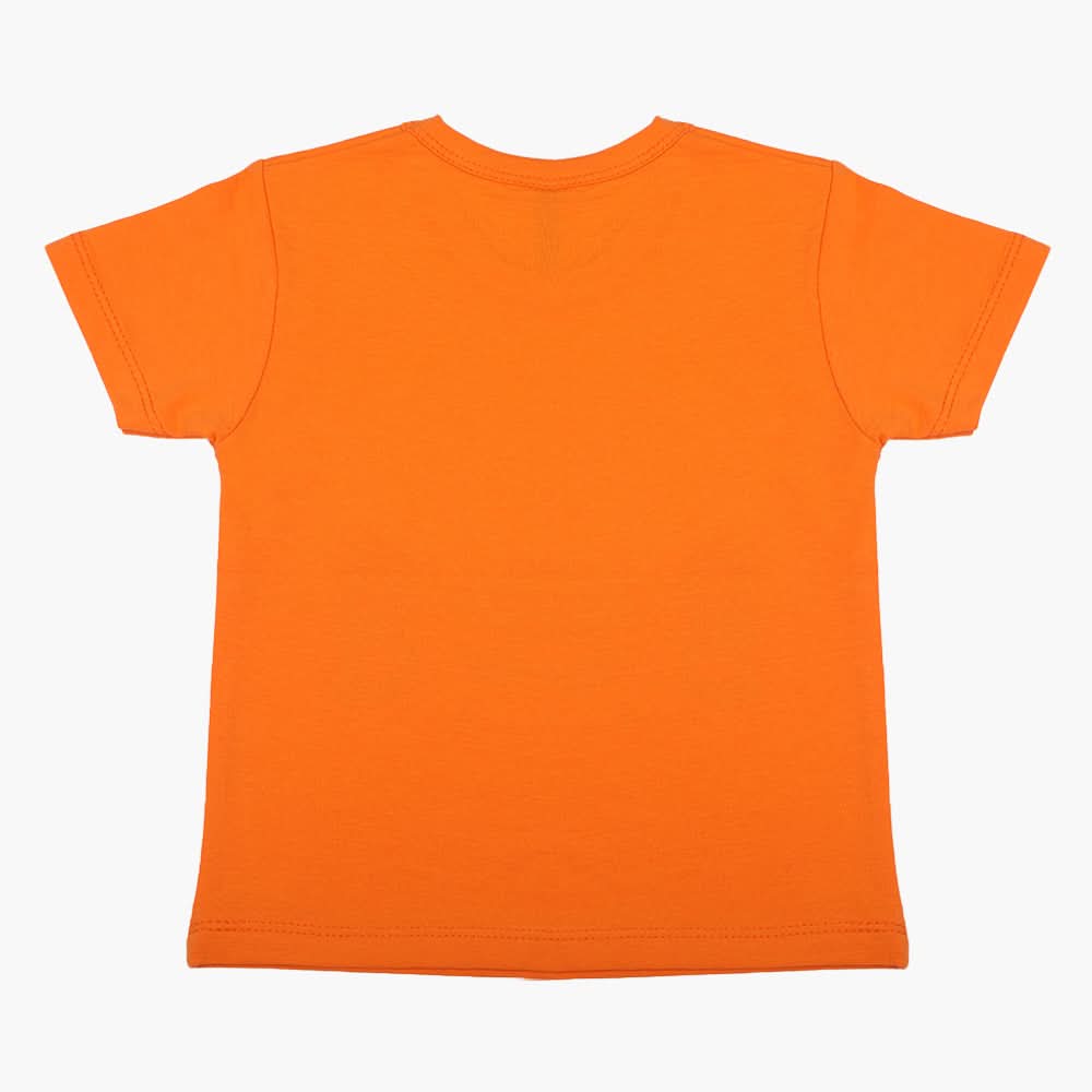 Boys Half Sleeves T-Shirt - Orange, Boys T-Shirts, Chase Value, Chase Value