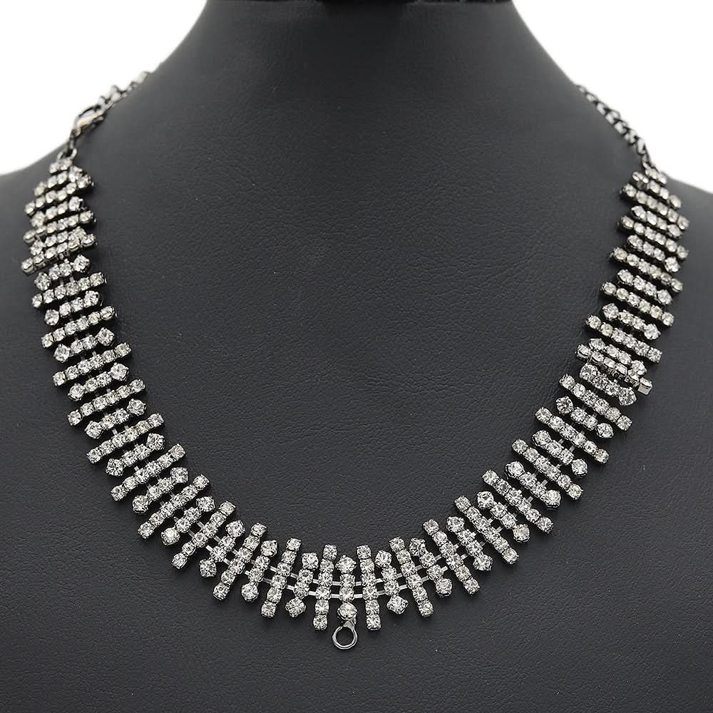 Women's Choker Set-Silver-M, Women, Jewellery Set, Chase Value, Chase Value