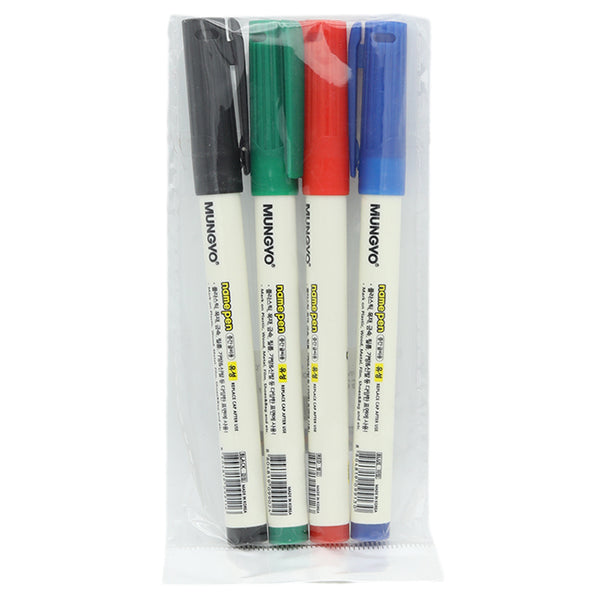Mungyo Permanent Marker Pack Of 4 - Multi, Kids, Pencil Boxes And Stationery Sets, Chase Value, Chase Value