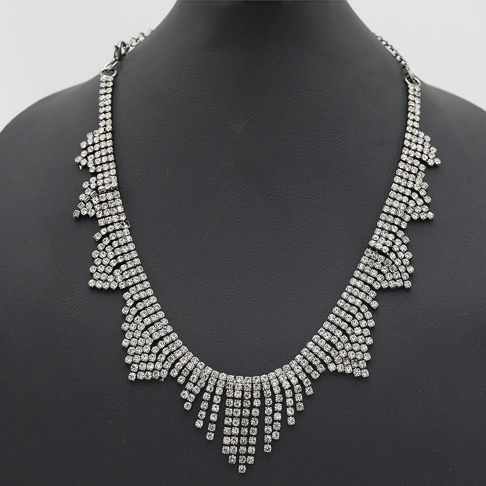 Women's Choker Set-Silver-A, Women, Jewellery Set, Chase Value, Chase Value