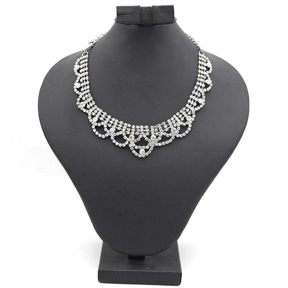 Women's Choker Set-Silver-E, Women, Jewellery Set, Chase Value, Chase Value