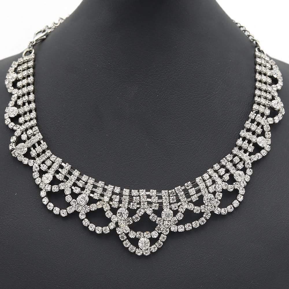Women's Choker Set-Silver-E, Women, Jewellery Set, Chase Value, Chase Value