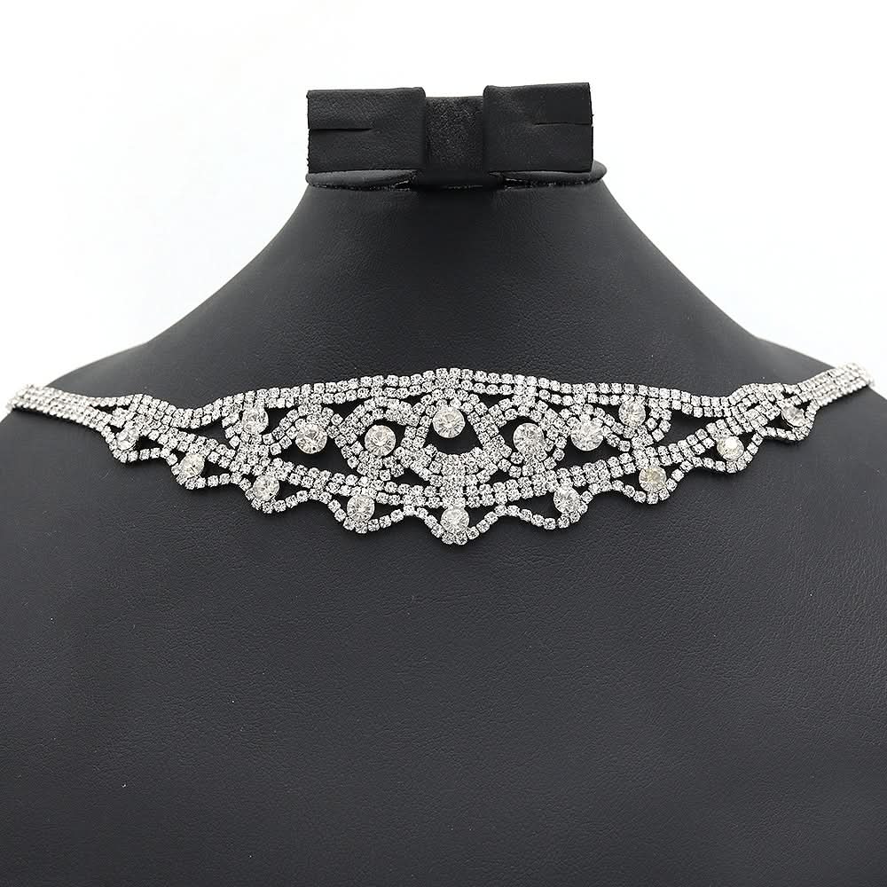 Women's Choker Set-Silver-F, Women, Jewellery Set, Chase Value, Chase Value