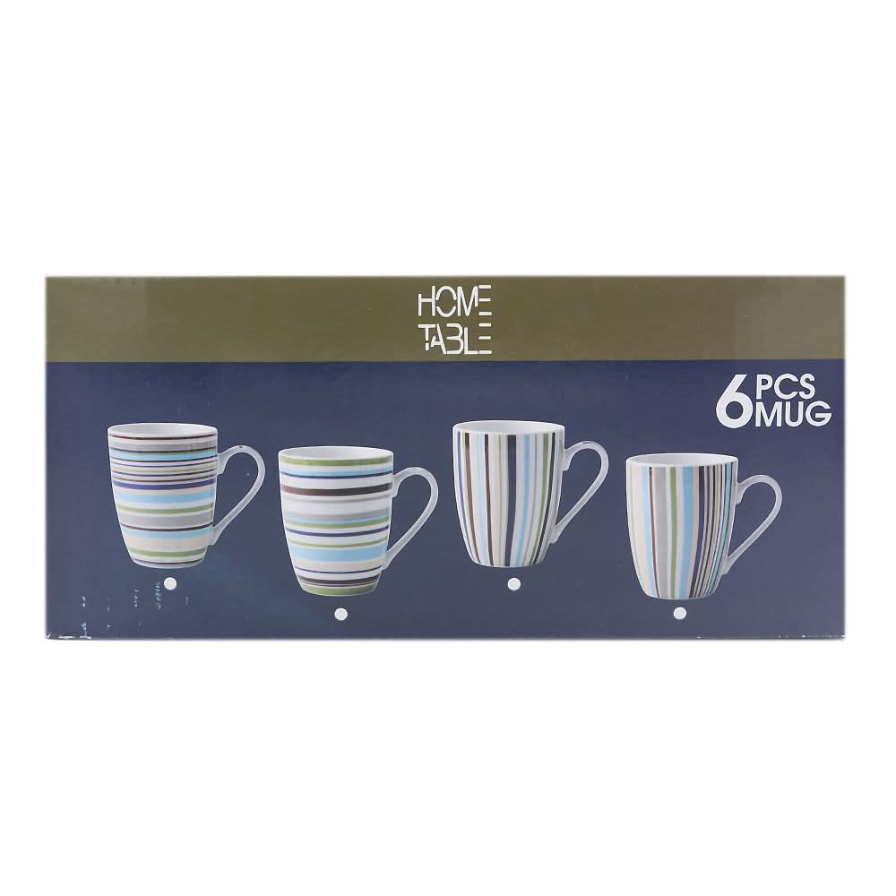 New Bone China Mug 6 Pieces Set - Multi, Home & Lifestyle, Glassware & Drinkware, Chase Value, Chase Value