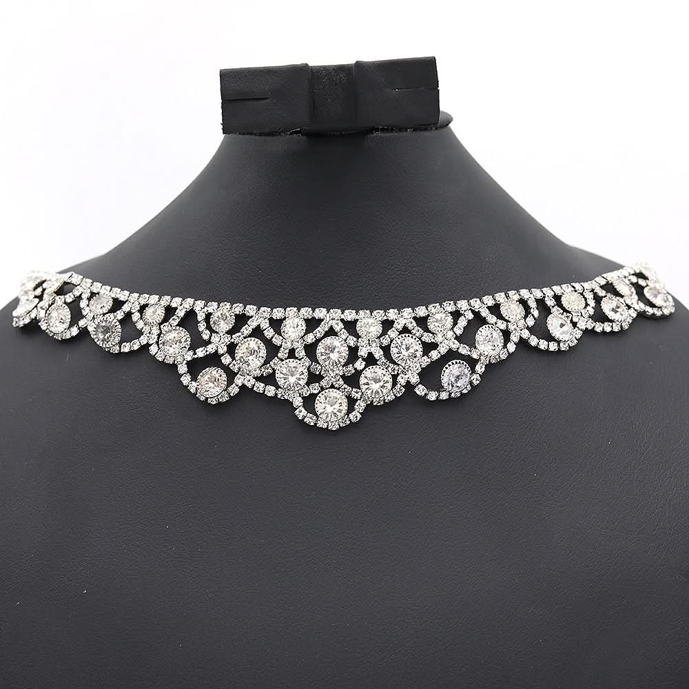 Women's Choker Set-Silver-G, Women, Jewellery Set, Chase Value, Chase Value