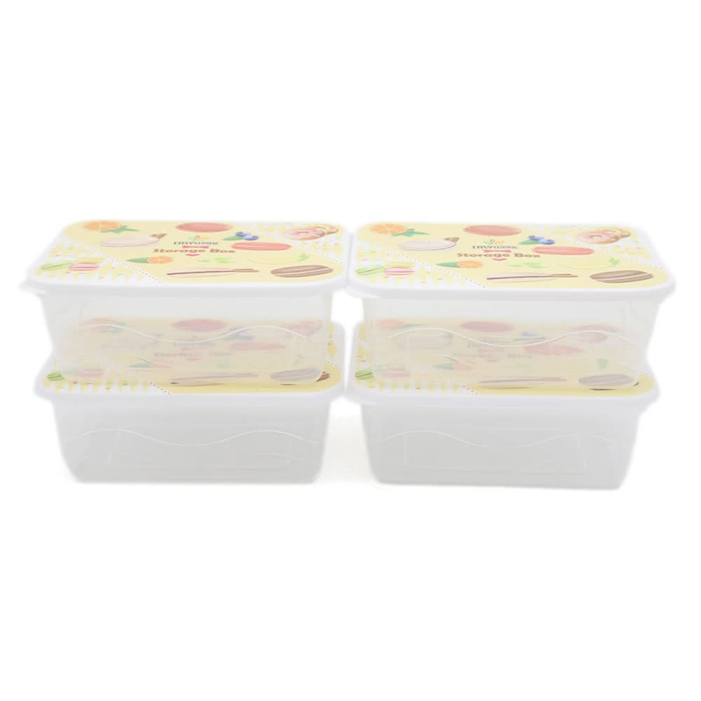 Storage Box 4 Pcs Set - Yellow, Home & Lifestyle, Storage Boxes, Chase Value, Chase Value
