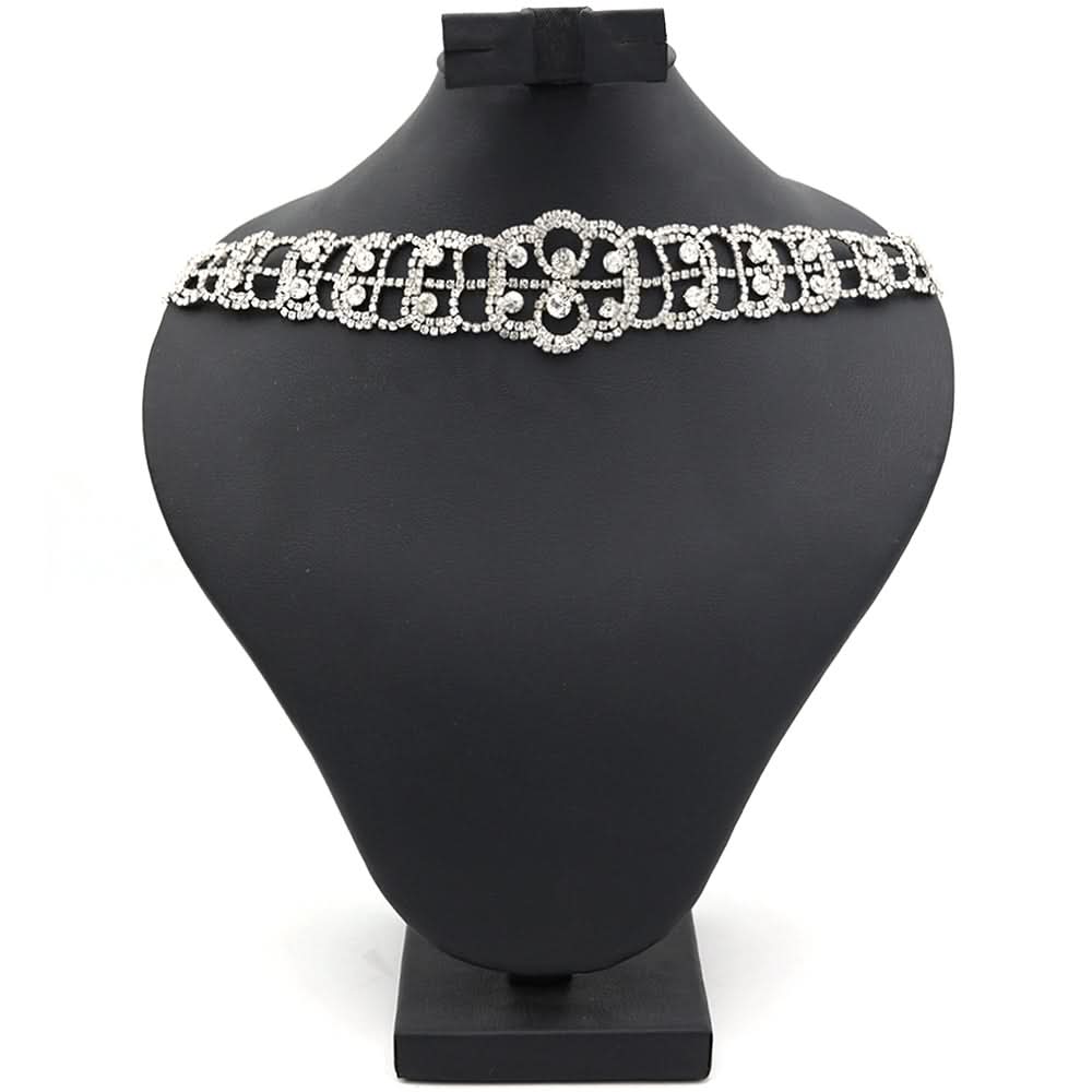 Women's Choker Set-Silver-H, Women, Jewellery Set, Chase Value, Chase Value