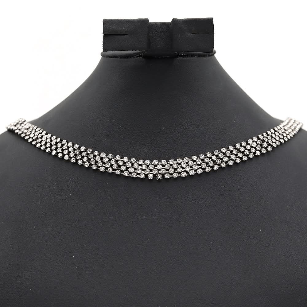 Women's Choker Set-Silver-I, Women, Jewellery Set, Chase Value, Chase Value