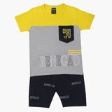 Boys Half Sleeves Suit - Yellow, Boys Sets & Suits, Chase Value, Chase Value