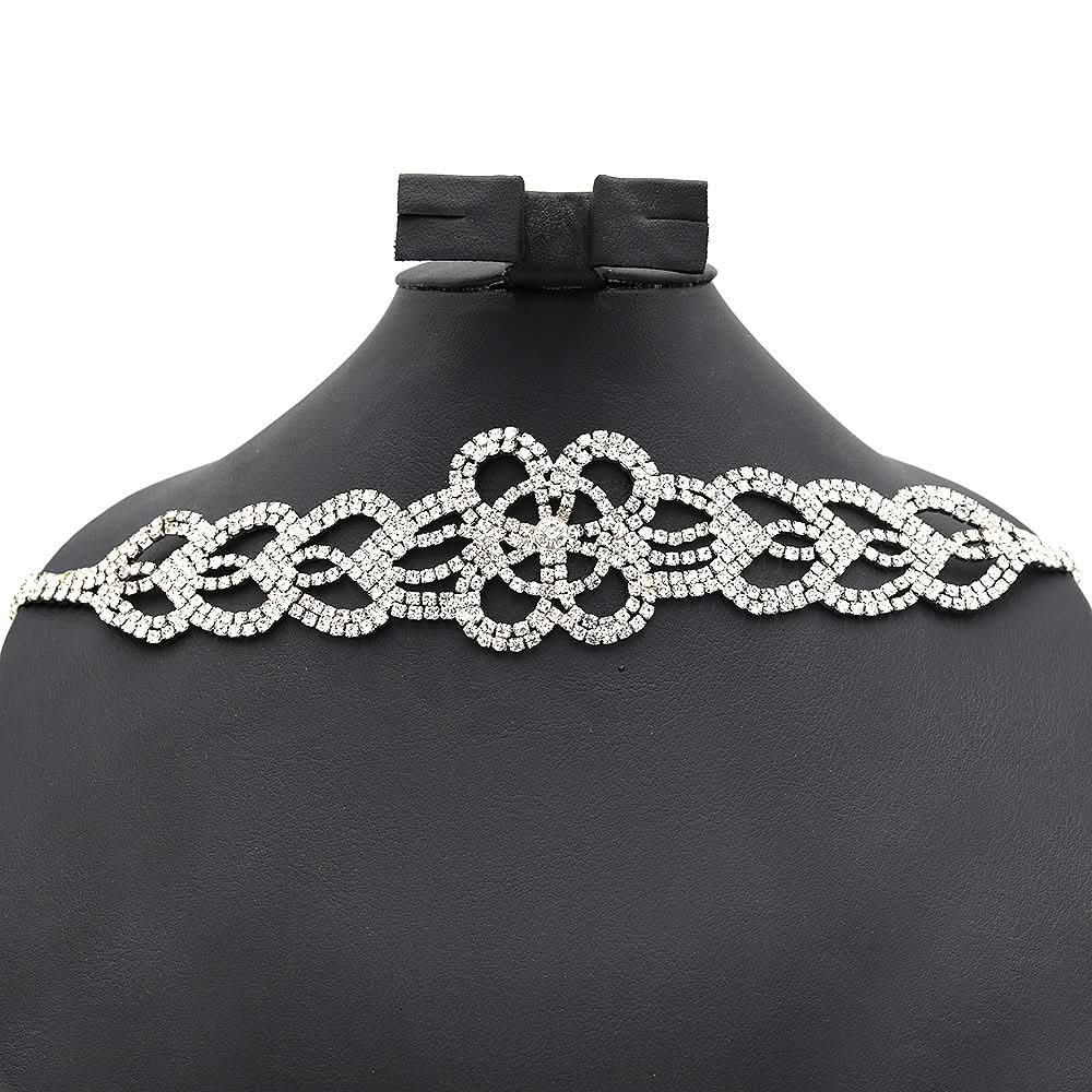 Women's Choker Set-Silver-K, Women, Jewellery Set, Chase Value, Chase Value