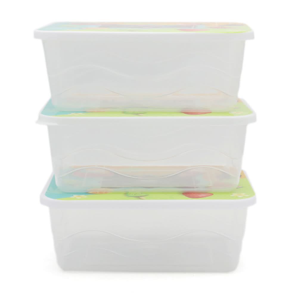 Storage Box 3 Pcs Set - Sea Green, Home & Lifestyle, Storage Boxes, Chase Value, Chase Value