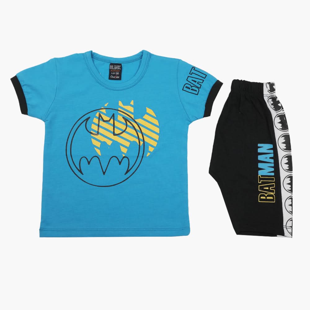 Boys Half Sleeves Suit - Blue, Boys Sets & Suits, Chase Value, Chase Value