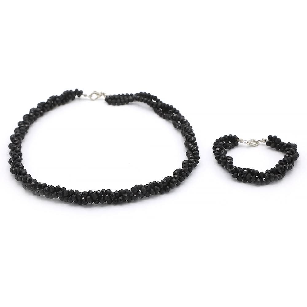 Girls Crystal Mala - Black, Kids, Necklace And Chains, Chase Value, Chase Value