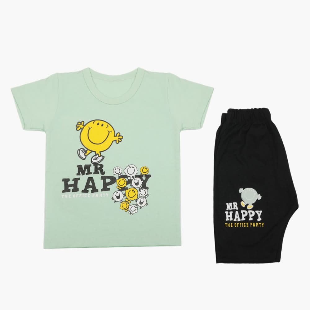 Boys Half Sleeves Suit - Cyan, Boys Sets & Suits, Chase Value, Chase Value