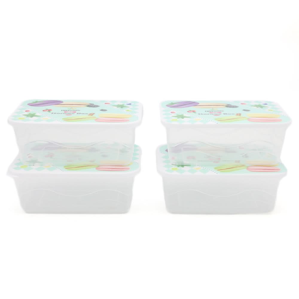 Storage Box 4 Pcs Set - Cyan, Home & Lifestyle, Storage Boxes, Chase Value, Chase Value