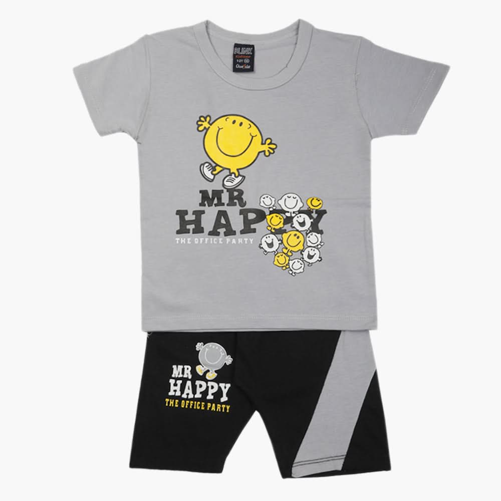 Boys Half Sleeves Suit - Light Grey, Boys Sets & Suits, Chase Value, Chase Value