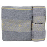 Towel Set 3 Pcs C.T - Grey, Home & Lifestyle, Bath Towels, Chase Value, Chase Value