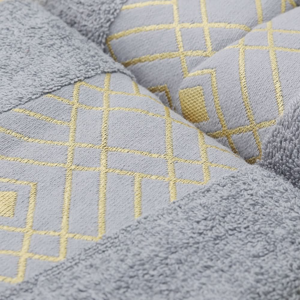 Towel Set 3 Pcs C.T - Grey, Home & Lifestyle, Bath Towels, Chase Value, Chase Value