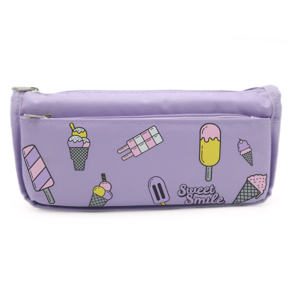 Sweet Smile Pencil Pouch (0F1) - Purple, Kids, Pencil Boxes And Stationery Sets, Chase Value, Chase Value