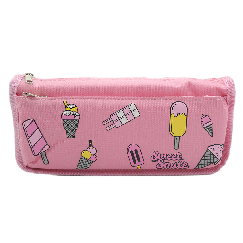 Sweet Smile Pencil Pouch (0F1) - Pink, Kids, Pencil Boxes And Stationery Sets, Chase Value, Chase Value