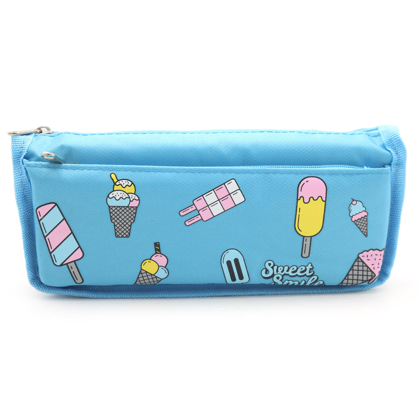 Sweet Smile Pencil Pouch (0F1) - Blue, Kids, Pencil Boxes And Stationery Sets, Chase Value, Chase Value