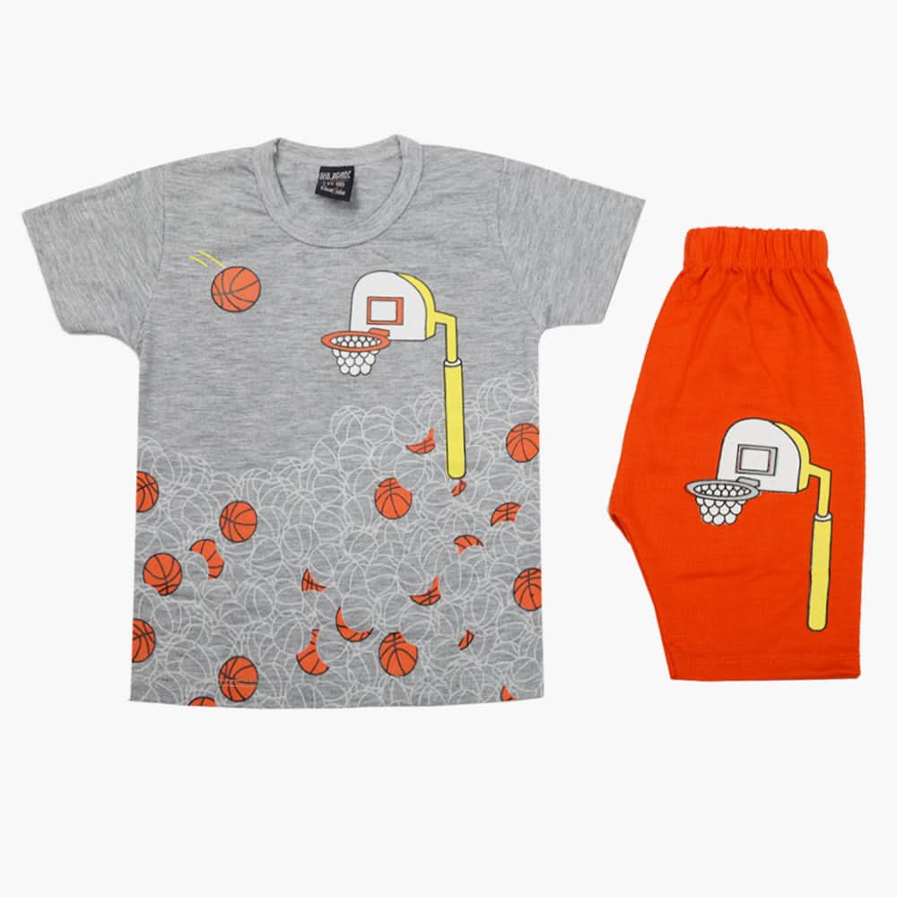 Boys Half Sleeves Suit - Grey, Boys Sets & Suits, Chase Value, Chase Value