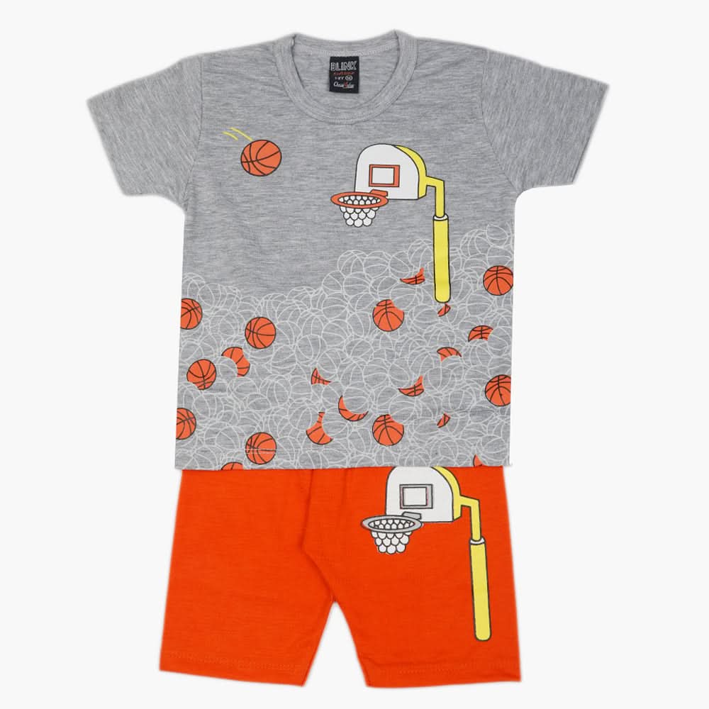 Boys Half Sleeves Suit - Grey, Boys Sets & Suits, Chase Value, Chase Value