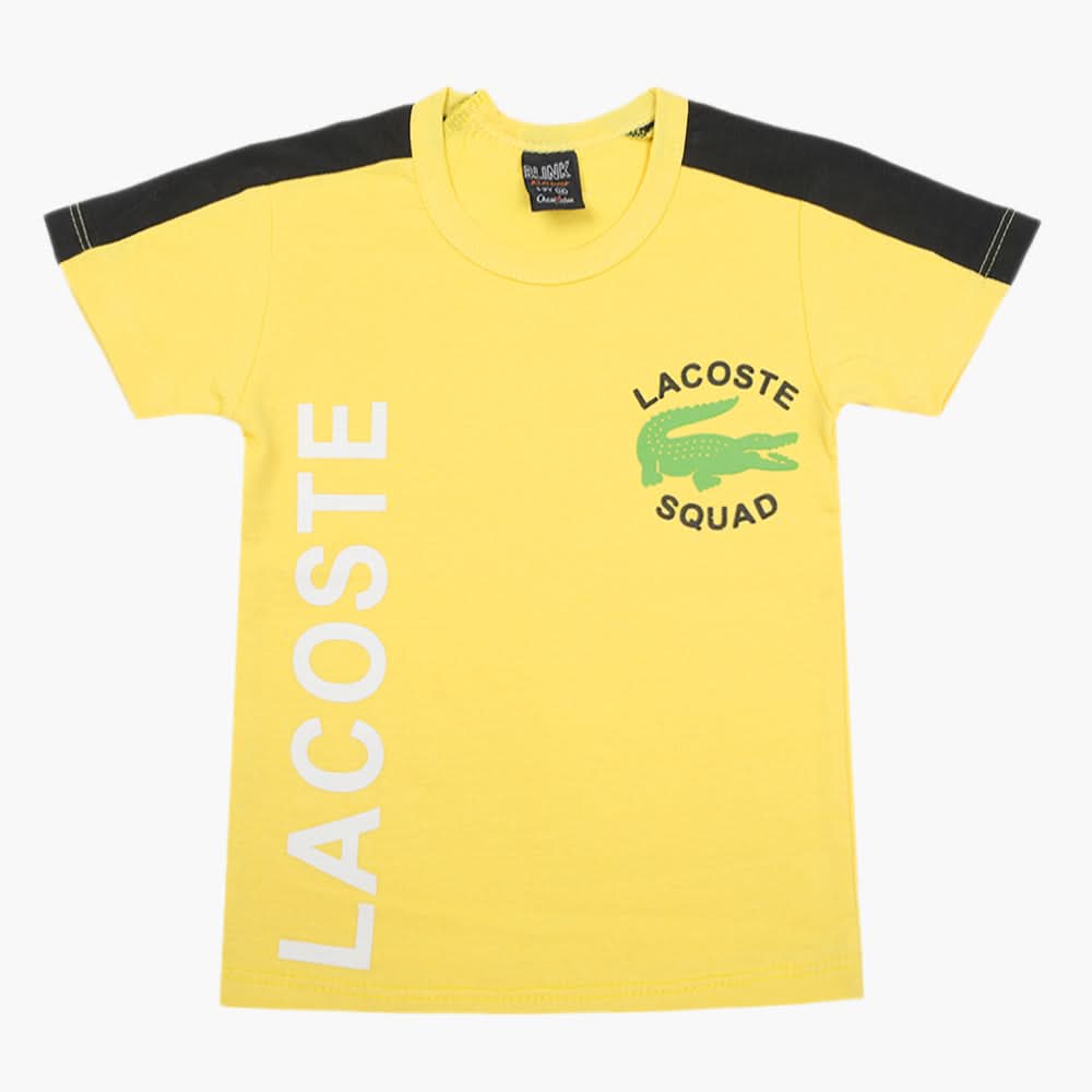 Boys Half Sleeves T-Shirt - Yellow, Boys T-Shirts, Chase Value, Chase Value