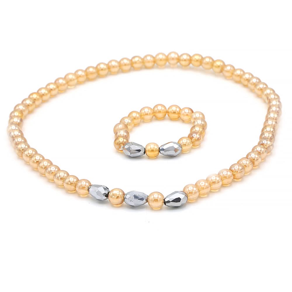 Girls Mala - Light Brown, Kids, Necklace And Chains, Chase Value, Chase Value
