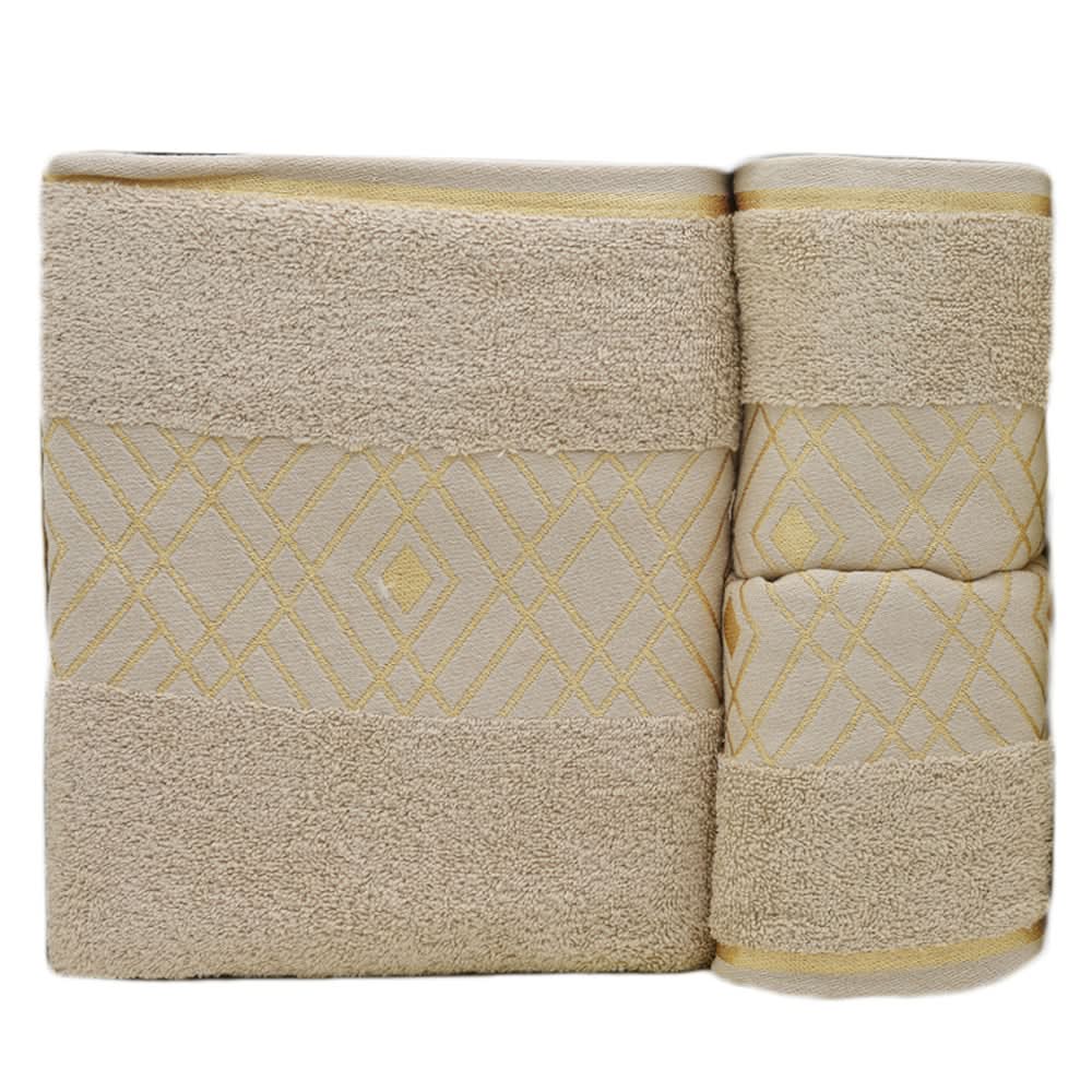 Towel Set 3 Pcs C.T - Brown, Home & Lifestyle, Bath Towels, Chase Value, Chase Value