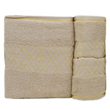 Towel Set 3 Pcs C.T - Brown, Home & Lifestyle, Bath Towels, Chase Value, Chase Value