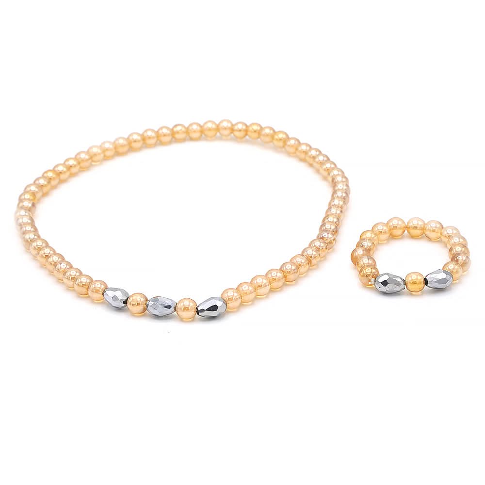 Girls Mala - Light Brown, Kids, Necklace And Chains, Chase Value, Chase Value