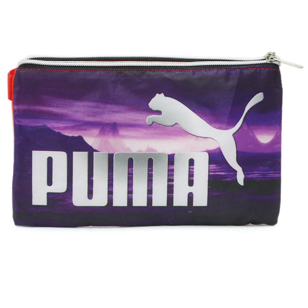 Pencil Pouch Two Zipper - Red, Kids, Pencil Boxes And Stationery Sets, Chase Value, Chase Value