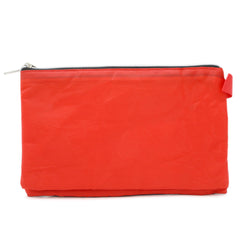Pencil Pouch Two Zipper - Red, Kids, Pencil Boxes And Stationery Sets, Chase Value, Chase Value