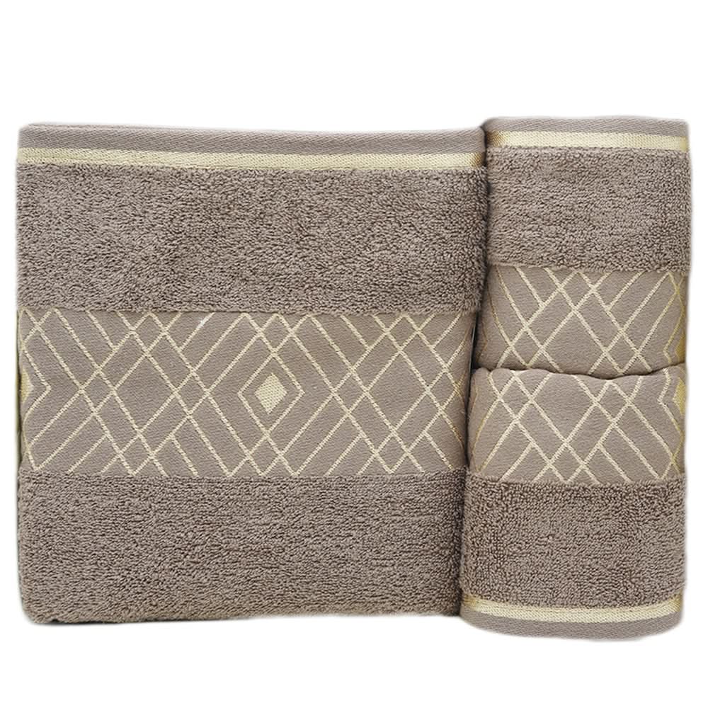 Towel Set 3 Pcs C.T - Beige, Home & Lifestyle, Bath Towels, Chase Value, Chase Value