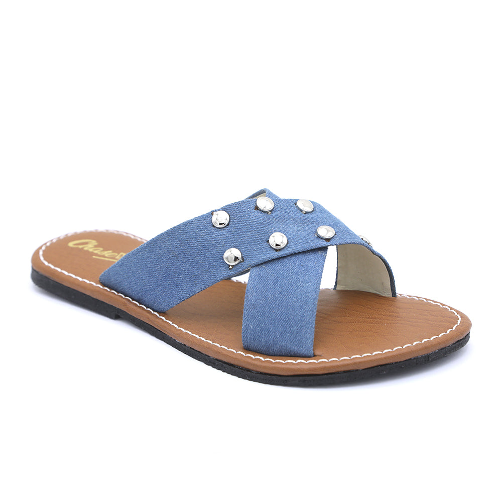 Girls Slipper - Light Blue, Kids, Girls Slippers, Chase Value, Chase Value