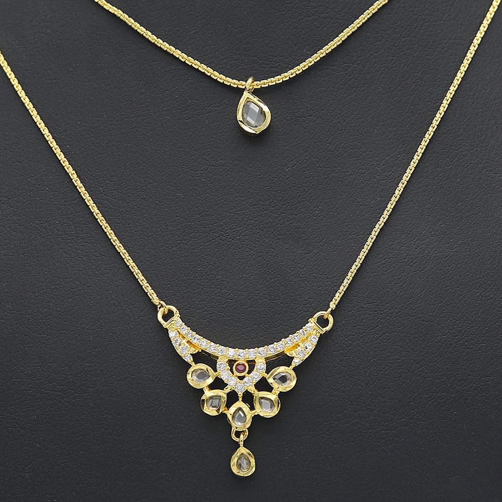 Women's American Diamond Jewelry Set - Golden, Women, Jewellery Set, Chase Value, Chase Value