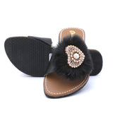 Girls Slipper - Black, Kids, Girls Slippers, Chase Value, Chase Value