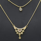 Women's American Diamond Jewelry Set - Golden, Women, Jewellery Set, Chase Value, Chase Value