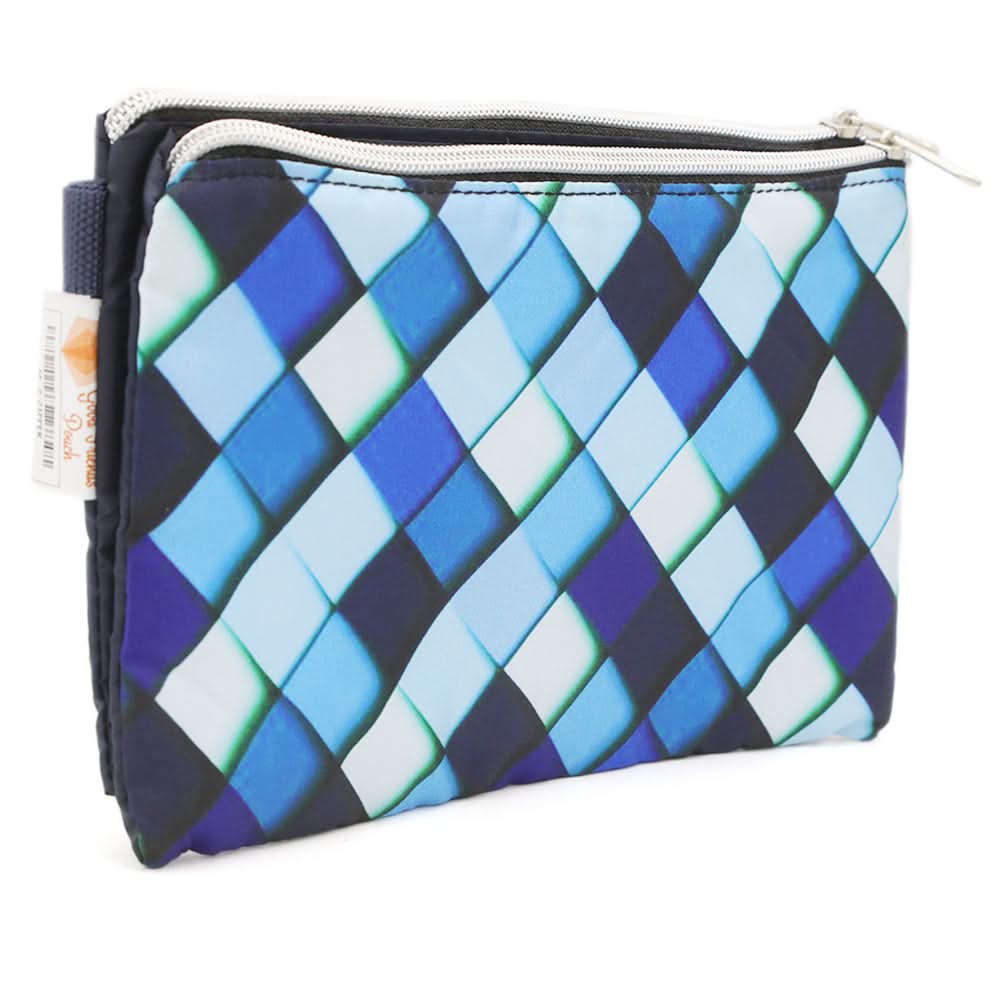 Pencil Pouch Two Zipper - Navy Blue, Kids, Pencil Boxes And Stationery Sets, Chase Value, Chase Value