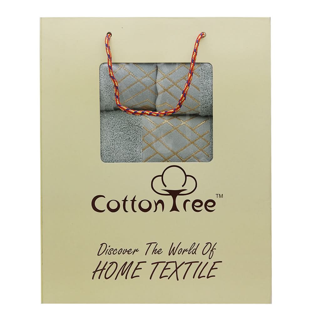 Towel Set 3 Pcs C.T - Cyan, Home & Lifestyle, Bath Towels, Chase Value, Chase Value