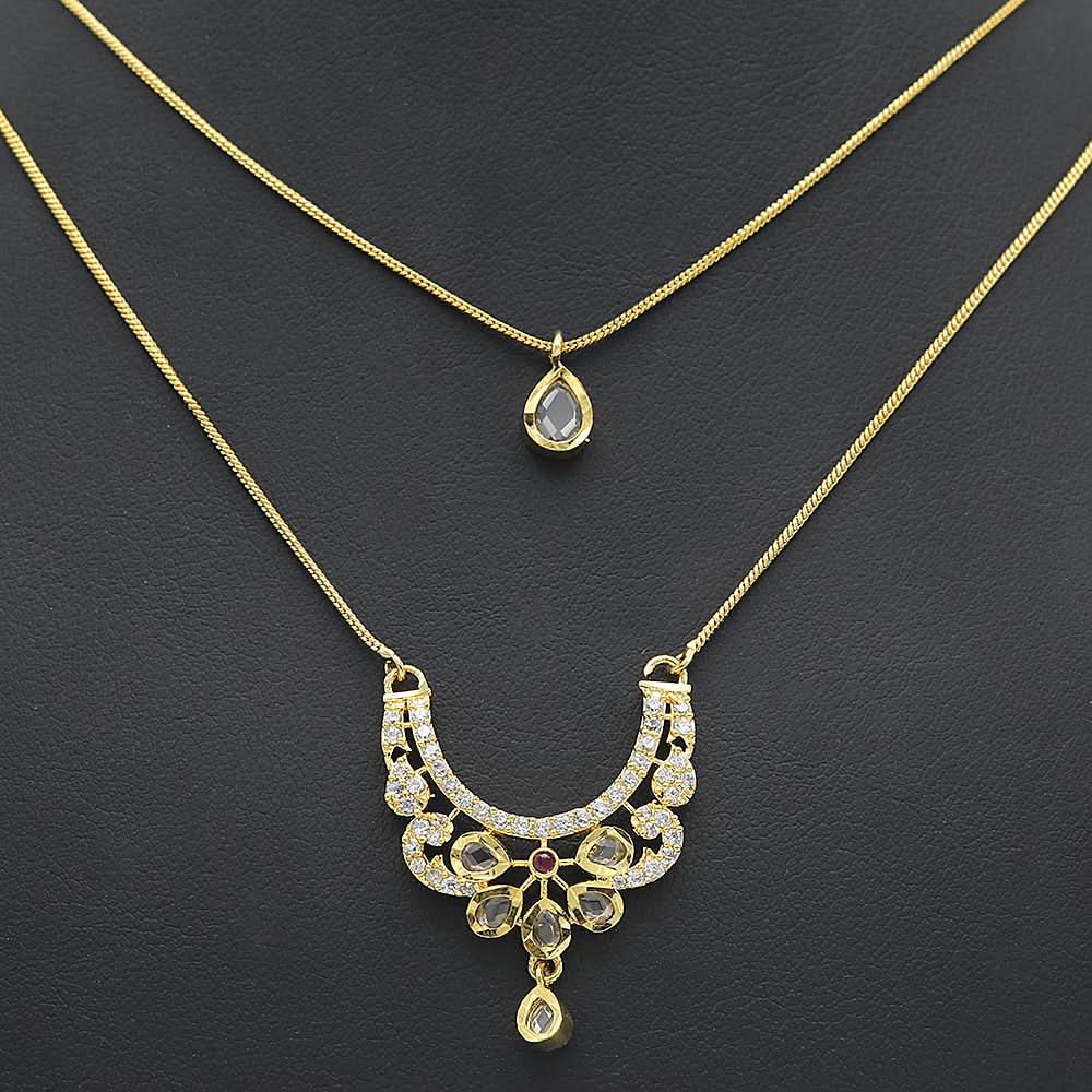 Women's American Diamond Jewelry Set - Golden, Women, Jewellery Set, Chase Value, Chase Value