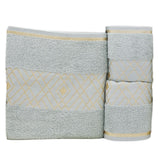 Towel Set 3 Pcs C.T - Cyan, Home & Lifestyle, Bath Towels, Chase Value, Chase Value