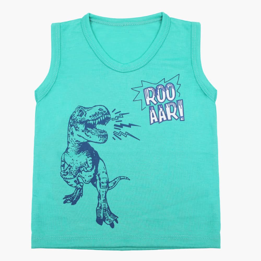 Boys Sando T-Shirt - Green, Boys T-Shirts, Chase Value, Chase Value